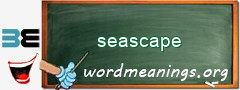 WordMeaning blackboard for seascape